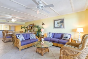 Condo, 2 Bedrooms | Living room | TV - Saida IV 901 by Padre Island Rentals (South Padre Island)