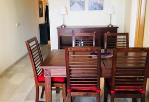 Dining - "Lux Apartm BEAUVIVIR" with Shared Pool, Garden & Private Terrace (Torre del Mar)