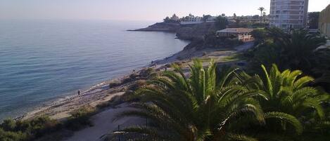 En la playa