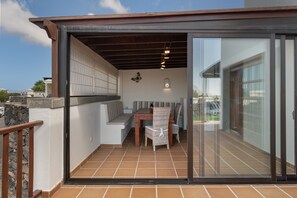 屋外ダイニングエリア