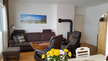 TV, fireplace, DVD player, stereo