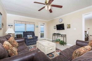 Condo, 2 Bedrooms | Living room | TV - Suntide II 204 by Padre Island Rentals (South Padre Island)