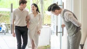 숙박 시설 입구