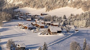 Exterior - Near La Clusaz, 3* residential apartment, large balcony, exceptional view (Saint-Jean-de-Sixt)