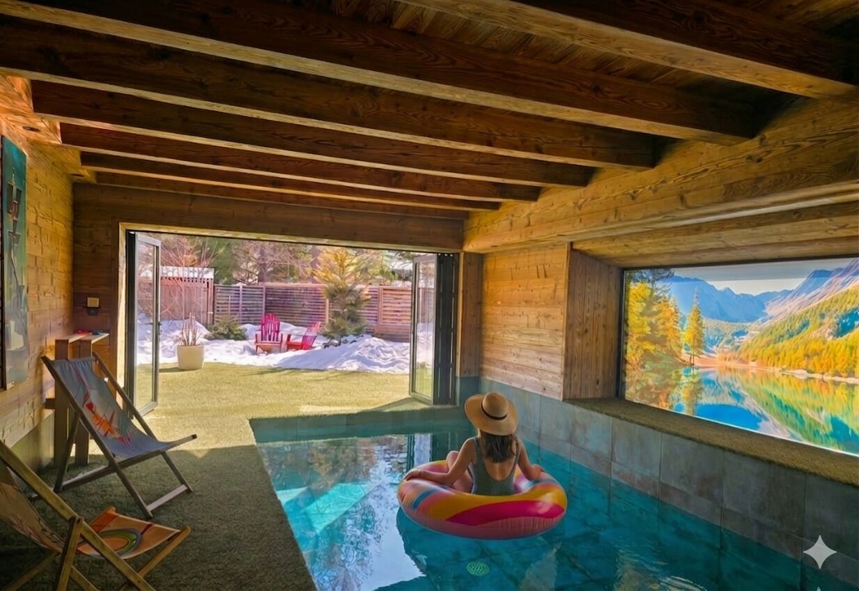 Indendørs pool, opvarmet pool