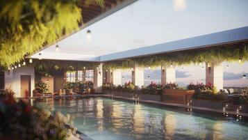 Ulkouima-allas, aurinkotuoleja