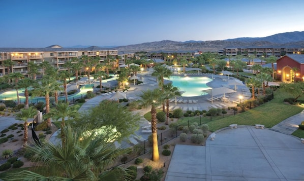 Outdoor pool, a heated pool - Desert Resort Getaway, Wyndham Indio - 2 BR - Pools, Golf, Spa + More! (Indio)