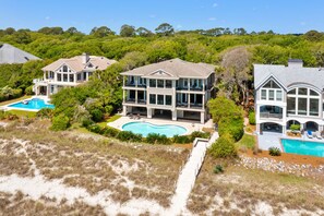Exterior - Spectacular Oceanfront 8 Bedroom Palmetto Dunes Home with Private Balconies (Hilton Head Island)