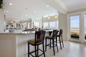 Fridge, microwave, oven, stovetop - Spectacular Oceanfront 8 Bedroom Palmetto Dunes Home with Private Balconies (Hilton Head Island)