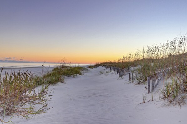 Accommodatie ligt op het strand