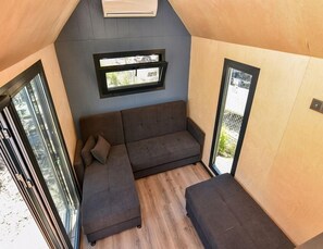 Familien-Ferienhütte | 1 Schlafzimmer, Minibar, laptopgeeigneter Arbeitsplatz, kostenloses WLAN