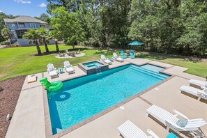 A heated pool