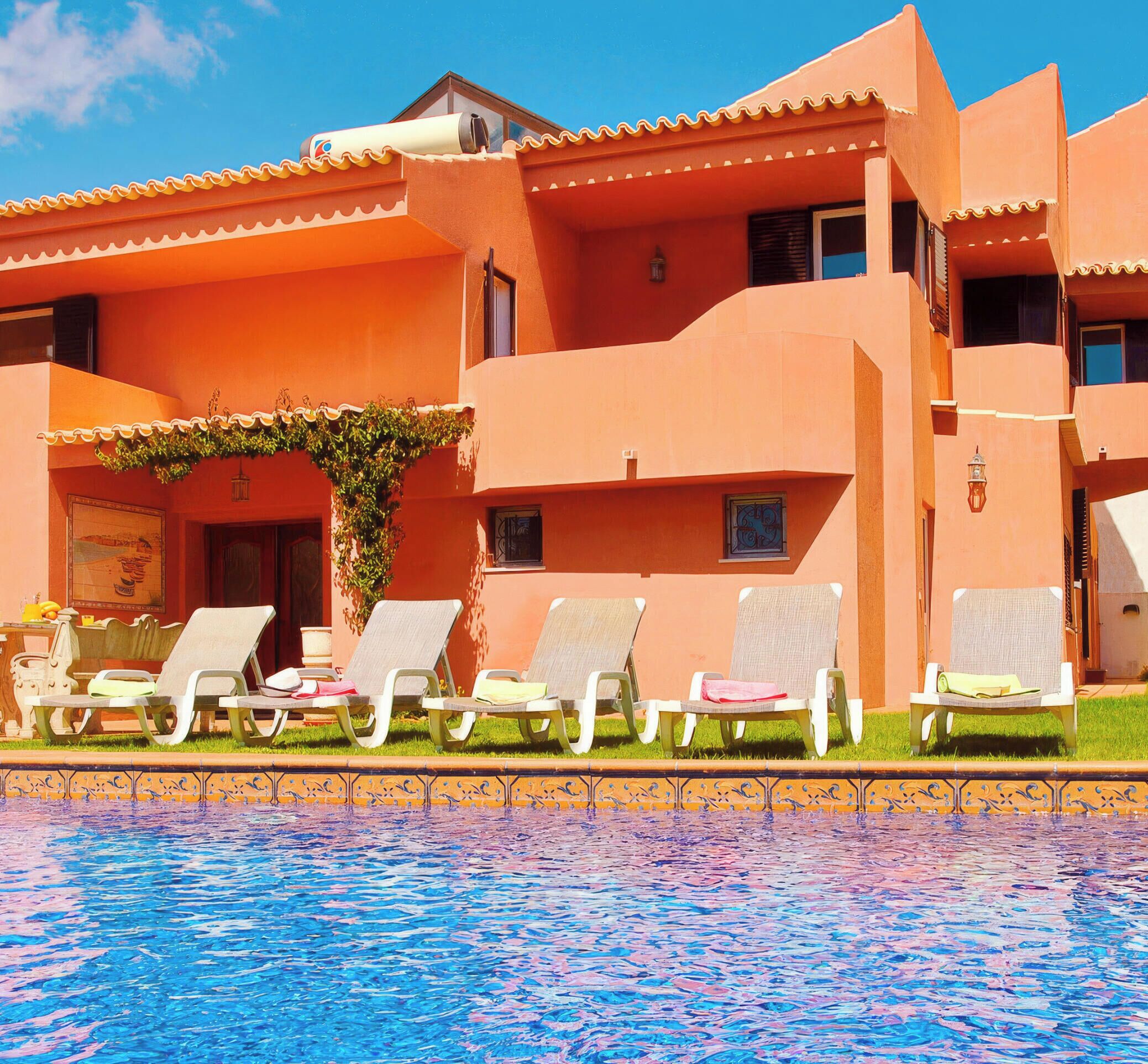 A heated pool