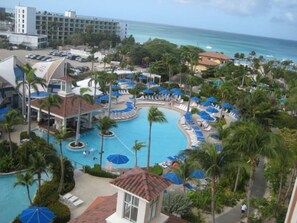 Outdoor pool, a heated pool - STUNNING BEACH CONDOMINIUM - STUDIO UNIT<br>Ocean View.  (Palm Beach)
