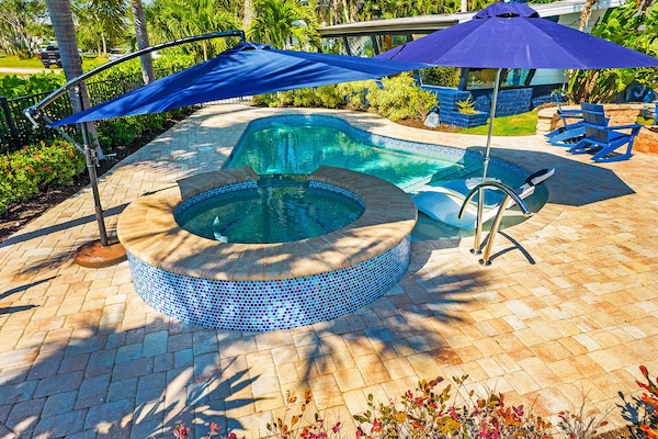 Una piscina riscaldata