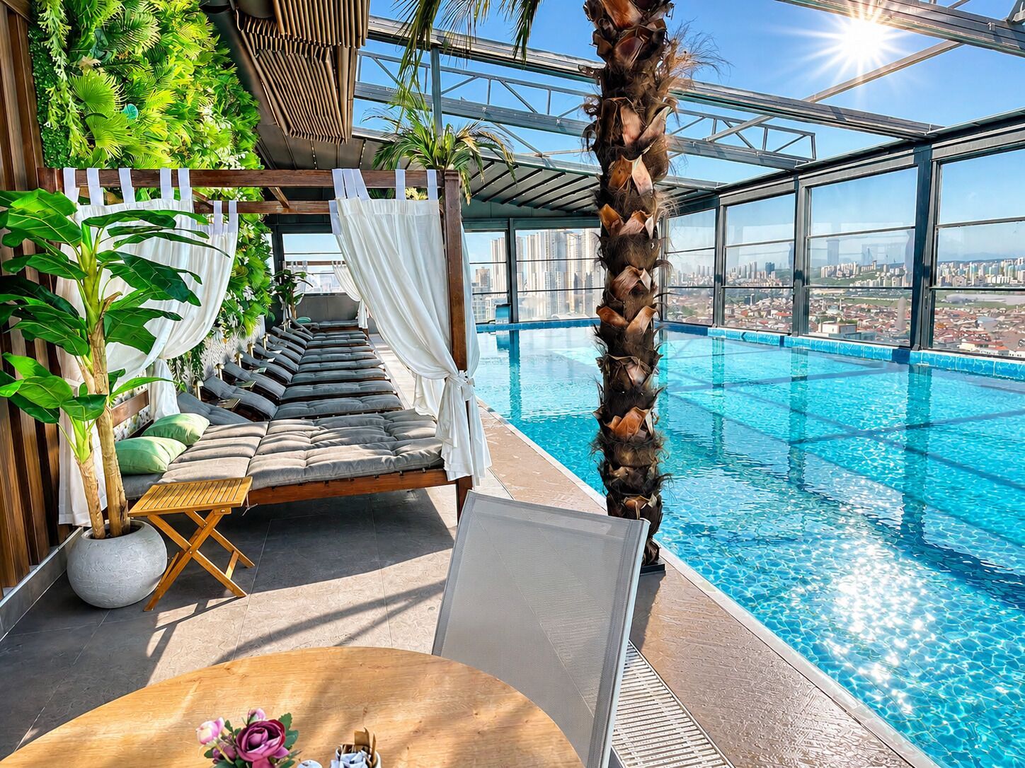 Seasonal outdoor pool