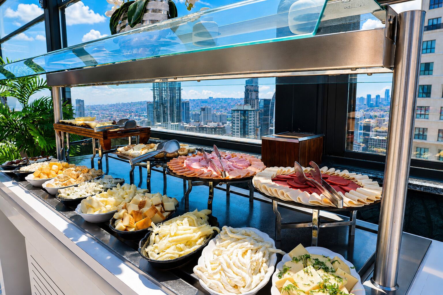 Daily buffet breakfast for a fee