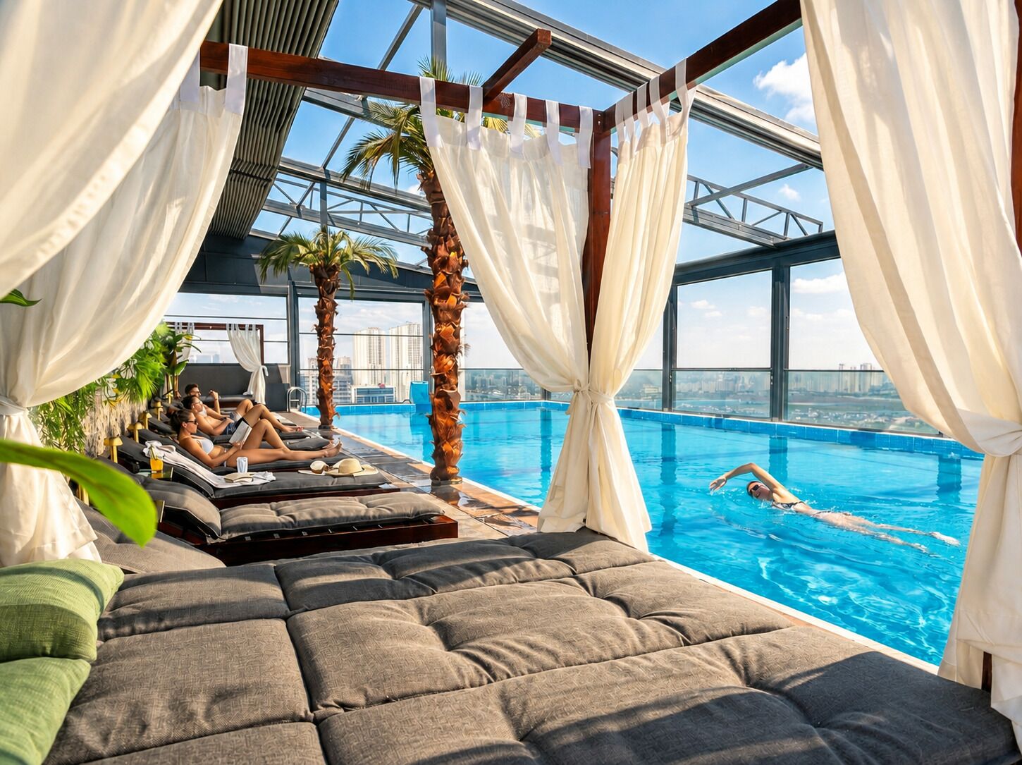 Seasonal outdoor pool