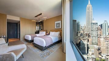 Club Room, 2 Double Beds | Frette Italian sheets, premium bedding, down comforters, in-room safe