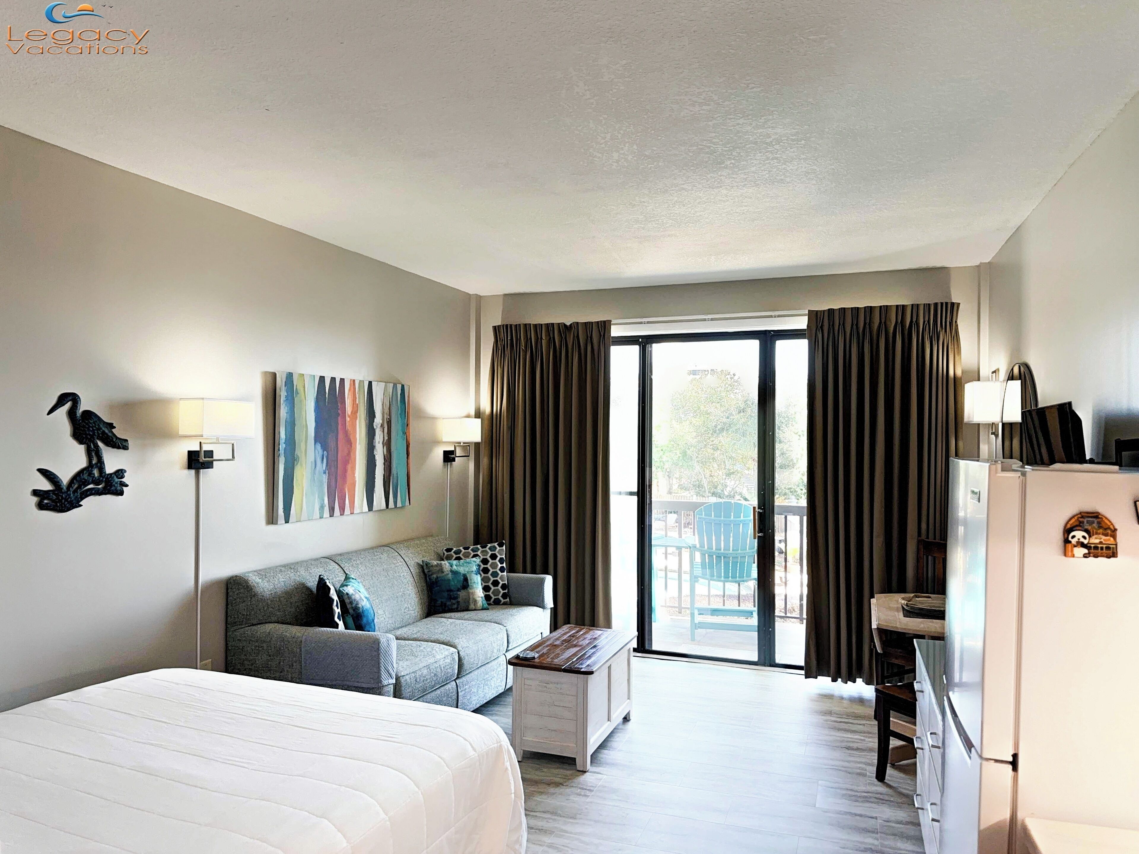 Tabla de planchar con plancha, wifi gratis y ropa de cama 