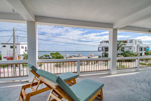Modern Beachfront Villa w/ Wraparound Deck, Free WiFi, Hammock & More