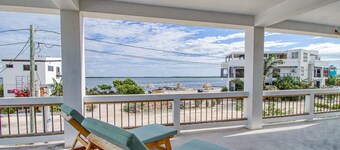 Modern Beachfront Villa w/ Wraparound Deck, Free WiFi, Hammock & More