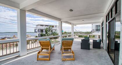 Modern Beachfront Villa w/ Wraparound Deck, Free WiFi, Hammock & More