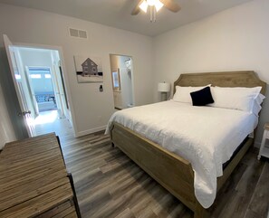 4 bedrooms, iron/ironing board, travel cot, WiFi