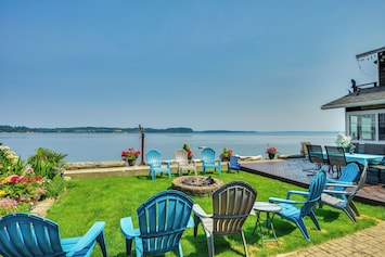 House Exterior | Wood-Burning Fire PitOlympia Vacation Rental | 3BR | 2BA | 1,50
