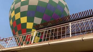 Vue depuis lâhĂ©bergement