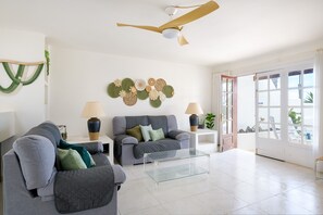 Living area - Holiday Apartment Puerto Chico C by Beach with Shared Pool & Wi-Fi (Playa Blanca)