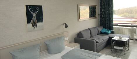 1 dormitori, escriptori, Internet i roba de llit