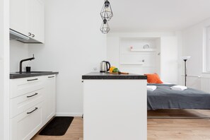 Iron/ironing board, WiFi, bed sheets - Siemieńskiego 5 Warszawa | Elegant Studio for 4 Guests (Warszawa)