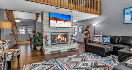 Best of both worlds; chalet located on a private lot in the pines and only 1 miles from the village!
