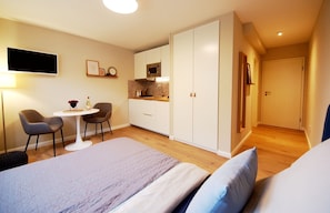 1 makuuhuone, ilmainen Wi-Fi, vuodevaatteet