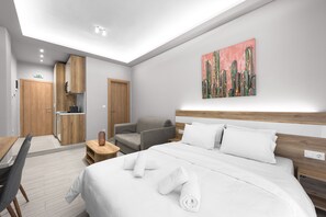 Business-Apartment | 1 Schlafzimmer, laptopgeeigneter Arbeitsplatz, kostenloses WLAN