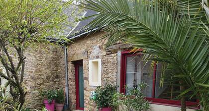 Characteristic stone house in a small village