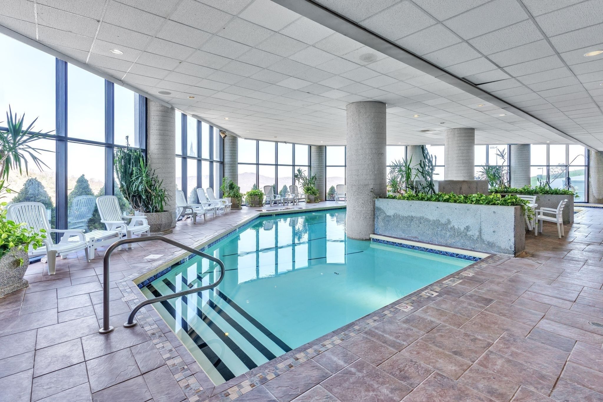 Indoor pool, a heated pool