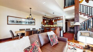 TV, fireplace, DVD player, stereo