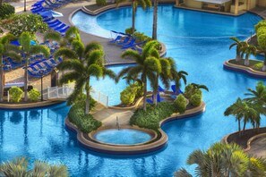 Outdoor pool - Marriott St. Kitts Beach Club 2 bedroom villa (Kittian Village)