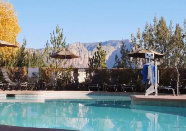 Outdoor pool, a heated pool - DREAMY VIEWS! POOLS! GOLF! 2 KITCHENS 2/2 Sleeps 8 (Sedona)
