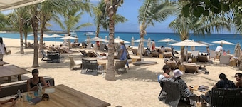 Panoramic golf lagoon and sea view