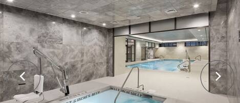 من حمّامات السباحة المغطاة، حمّام سباحة خارجي