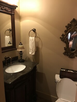 Huone | Kylpyhuone | Suihku, designer-hygieniatuotteet, hiustenkuivaaja, pyyhkeet