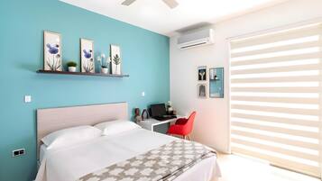 Departamento familiar, 2 habitaciones, para no fumadores, acceso a la alberca | Ropa de cama hipoalergénica y camas con efecto memoria