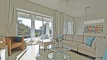 TV, video-game console, DVD player, books