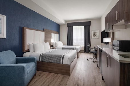 Standard Room, 2 Queen Beds, Accessible, Refrigerator & Microwave | 1 bedroom, premium bedding, in-room safe, desk