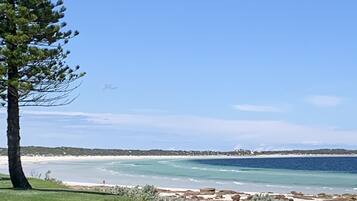 Beach nearby, sun-loungers