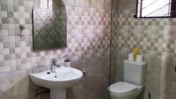 Ducha, secador de pelo, bidet, toallas