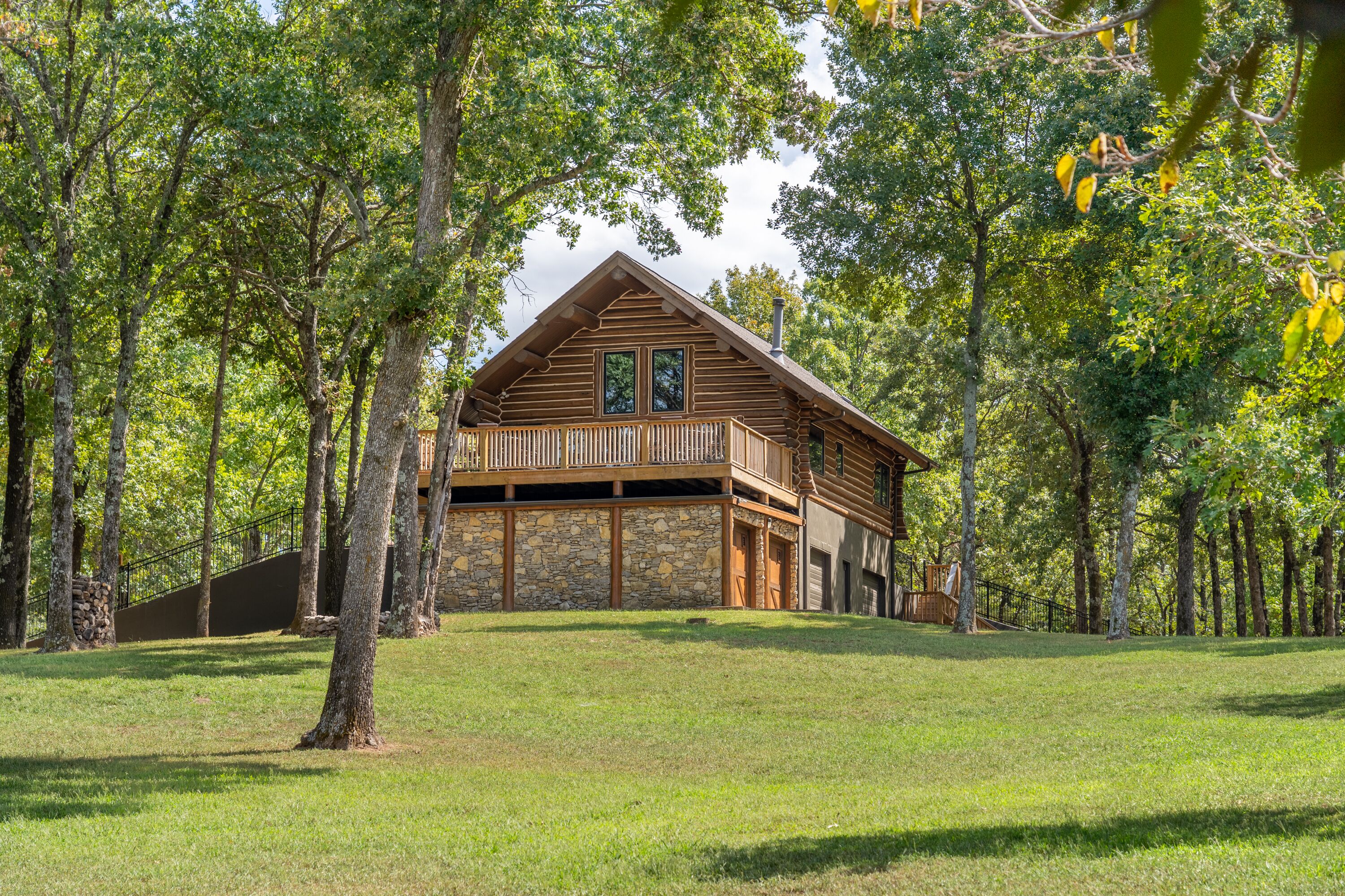 Rustic Log Cabin on 160 Gated Acres! Just 30 minutes from Tulsa!